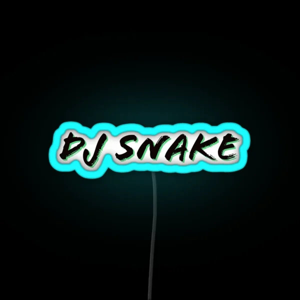 DJ Snake Logo Green And Black RGB Neon Sign