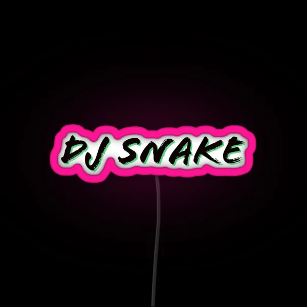 DJ Snake Logo Green And Black RGB Neon Sign