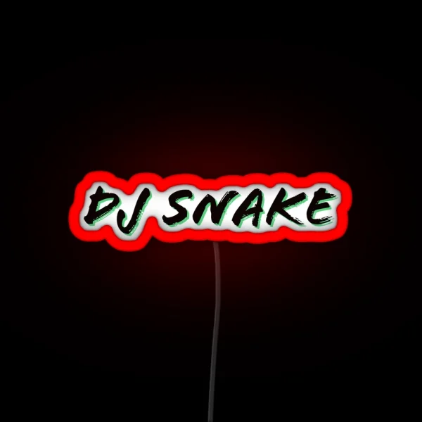 DJ Snake Logo Green And Black RGB Neon Sign