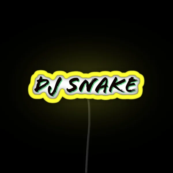 DJ Snake Logo Green And Black RGB Neon Sign