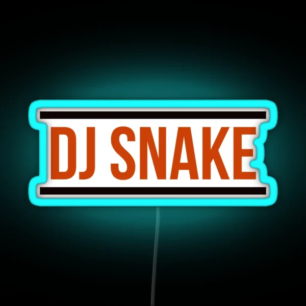 DJ SNAKE Logo Red RGB Neon Sign