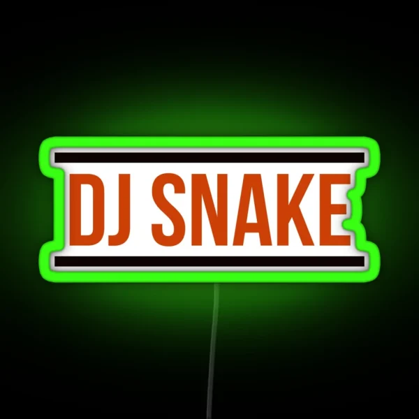 DJ SNAKE Logo Red RGB Neon Sign