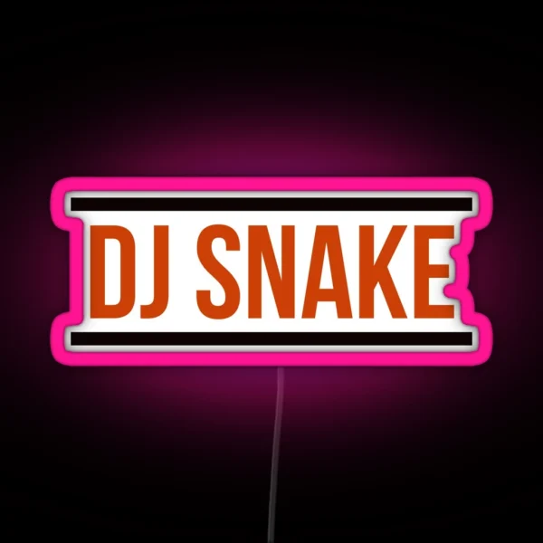DJ SNAKE Logo Red RGB Neon Sign