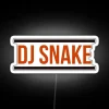 Elevate your space with vibrant DJ Snake logo neon lighting.