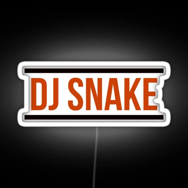 DJ SNAKE Logo Red RGB Neon Sign