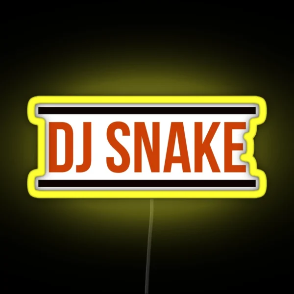 DJ SNAKE Logo Red RGB Neon Sign