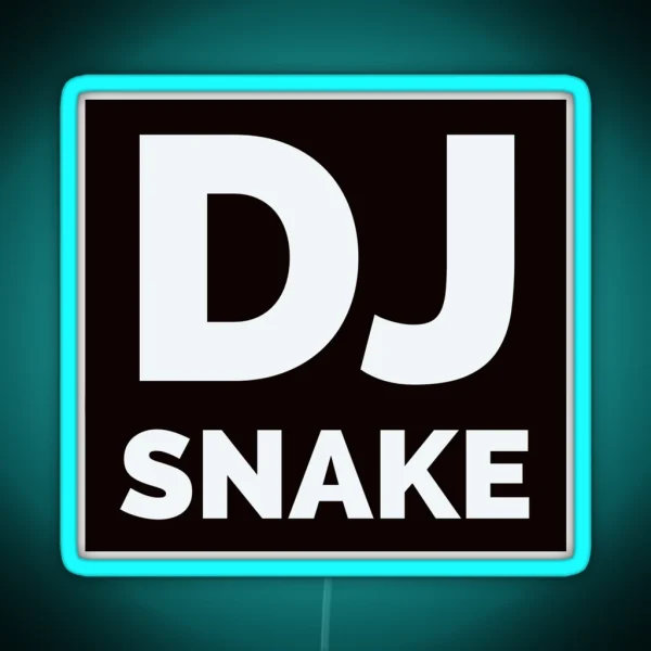 DJ Snake Logo RGB Neon Sign