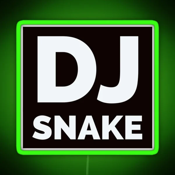 DJ Snake Logo RGB Neon Sign