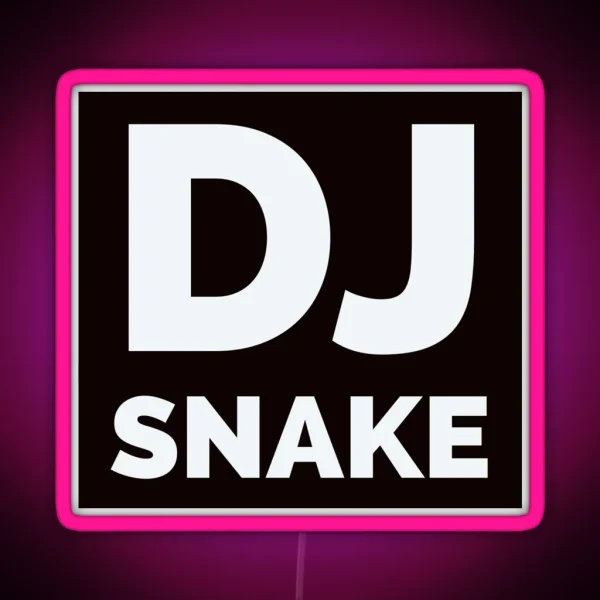 DJ Snake Logo RGB Neon Sign