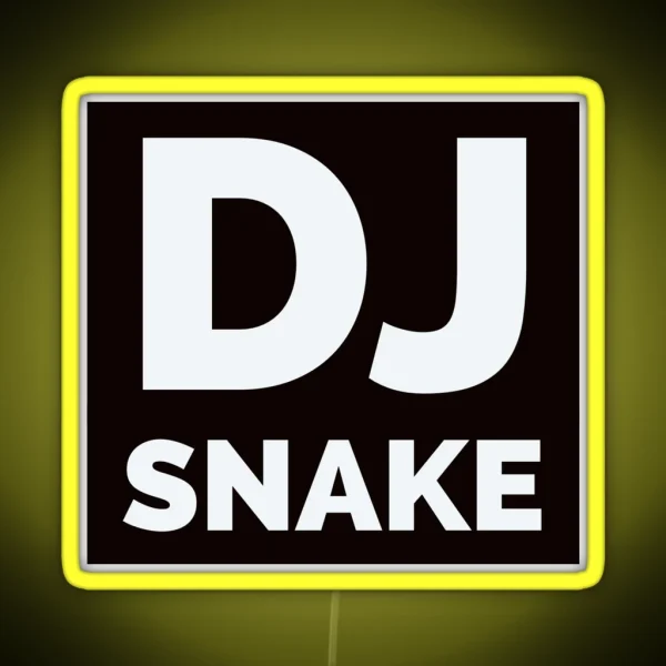 DJ Snake Logo RGB Neon Sign
