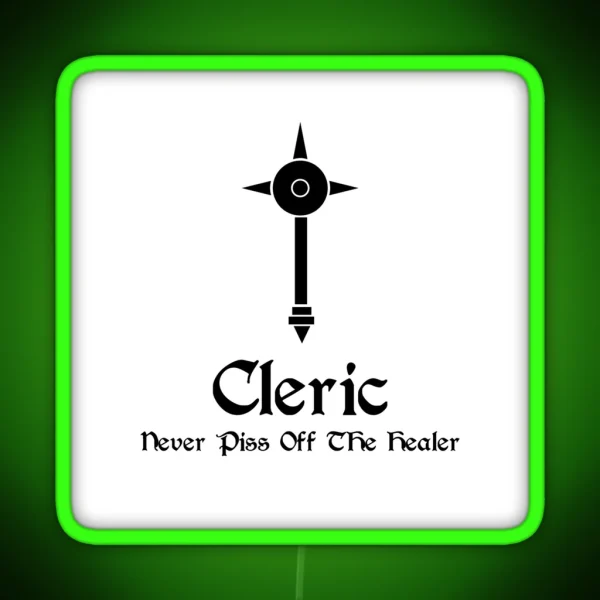 Dnd Cleric RGB Neon Sign