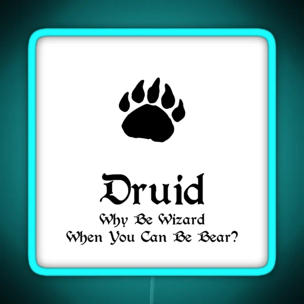 Dnd Druid RGB Neon Sign