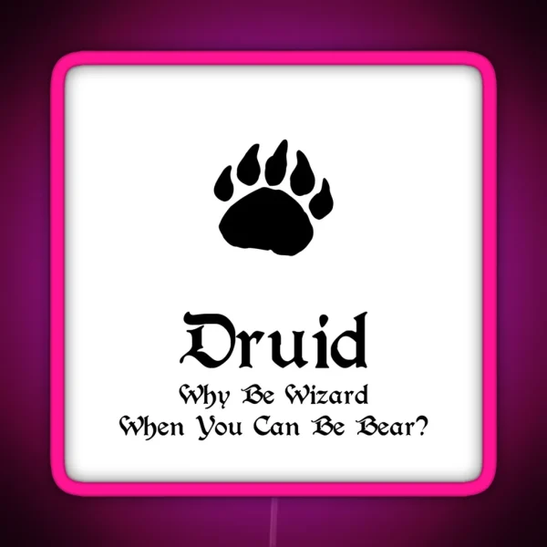 Dnd Druid RGB Neon Sign
