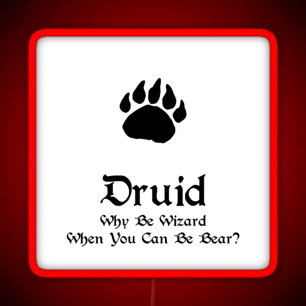 Dnd Druid RGB Neon Sign