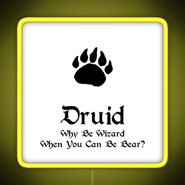 Dnd Druid RGB Neon Sign