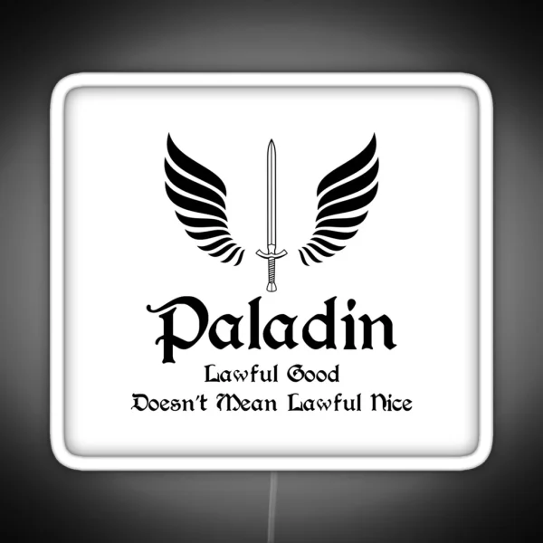 Dnd Paladin RGB Neon Sign