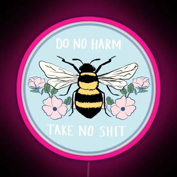 Do No Harm Take No Shit RGB Neon Sign