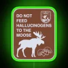 Whimsical Humorous Warning Sign Decor for Home Bar or Office