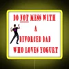 Divorced Dad's Love for Yogurt Signs Warns Against Interfering