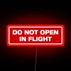 Warning: Bright and Bold Don't Operate In Flight Neon Sign