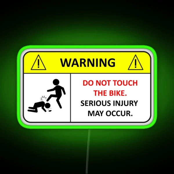 Do Not Touch My Bike RGB Neon Sign