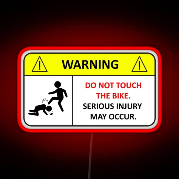 Do Not Touch My Bike RGB Neon Sign