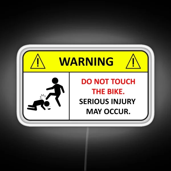 Do Not Touch My Bike RGB Neon Sign