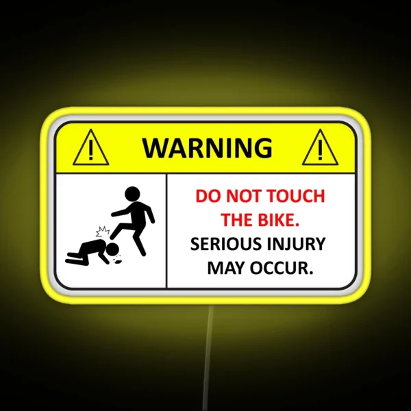 Do Not Touch My Bike RGB Neon Sign