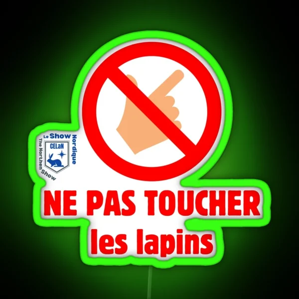 Do Not Touch RGB Neon Sign
