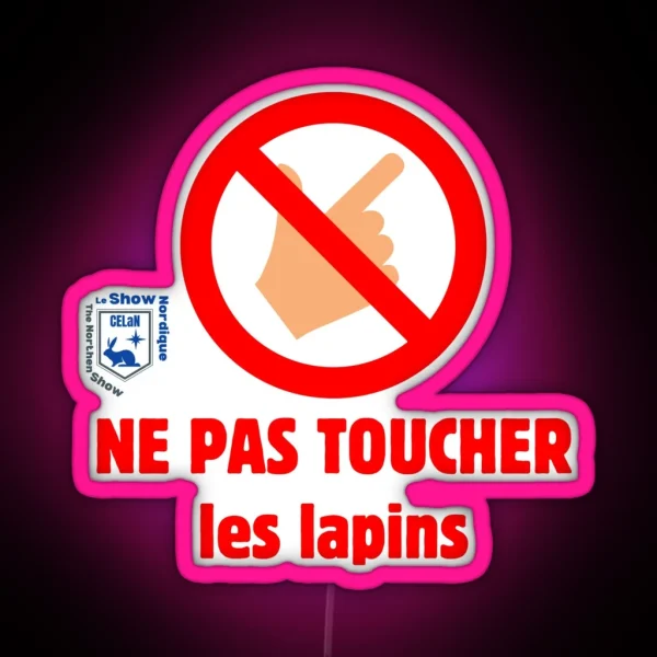 Do Not Touch RGB Neon Sign