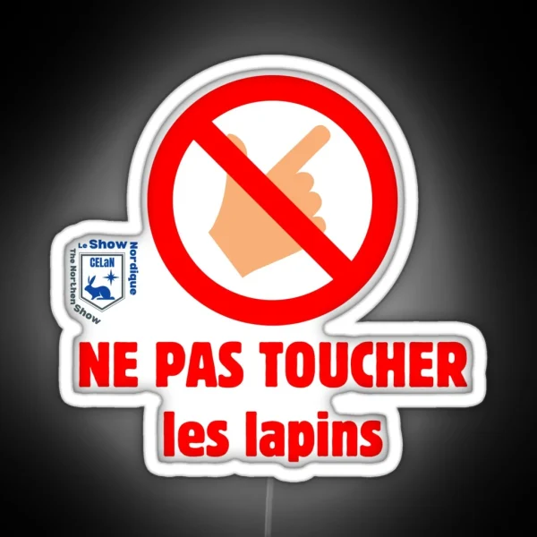Do Not Touch RGB Neon Sign