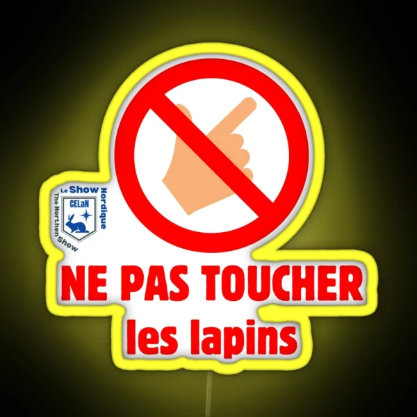 Do Not Touch RGB Neon Sign