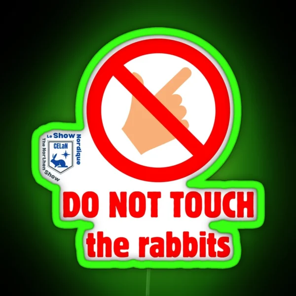 Do Not Touch RGB Neon Sign