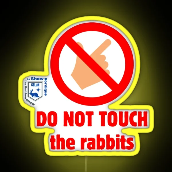 Do Not Touch RGB Neon Sign