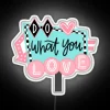 Vintage 1950s Diner Sign with Retro Colorful Neon Lighting Effect