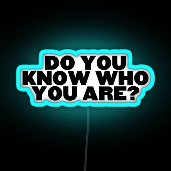 Do You Know Who You Are RGB Neon Sign