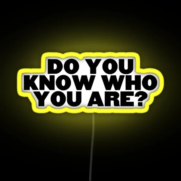 Do You Know Who You Are RGB Neon Sign