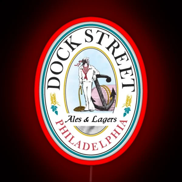 Dock Street Ales And Lagers RGB Neon Sign