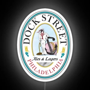 Dock Street Ales And Lagers RGB Neon Sign