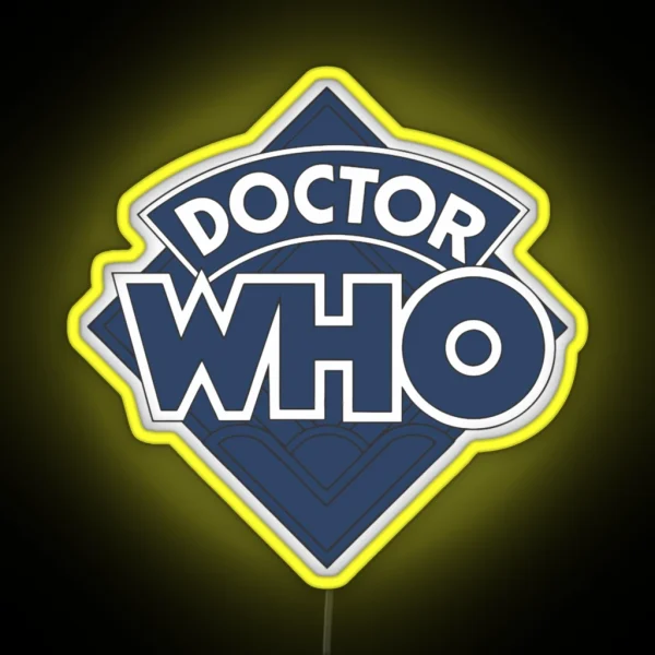 Doctor W Logo Classic Classic RGB Neon Sign