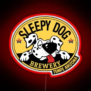 Dog Brewery Logo RGB Neon Sign