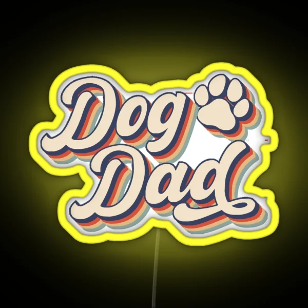 Dog Dad Led RGB Neon Sign
