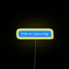 RGB LED neon dog distraction sign for pet owners