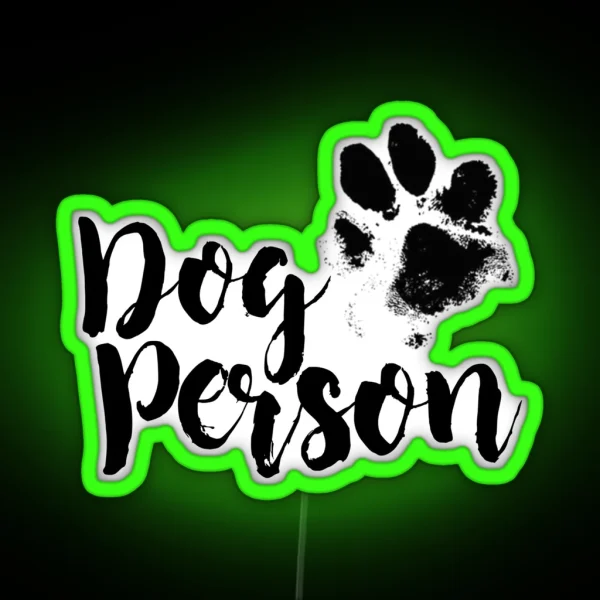 Dog Person RGB Neon Sign