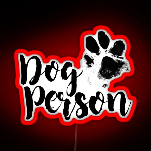 Dog Person RGB Neon Sign
