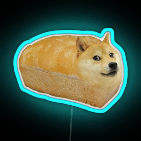 Doge Loaf RGB Neon Sign