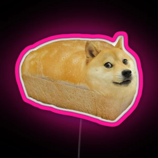 Doge Loaf RGB Neon Sign