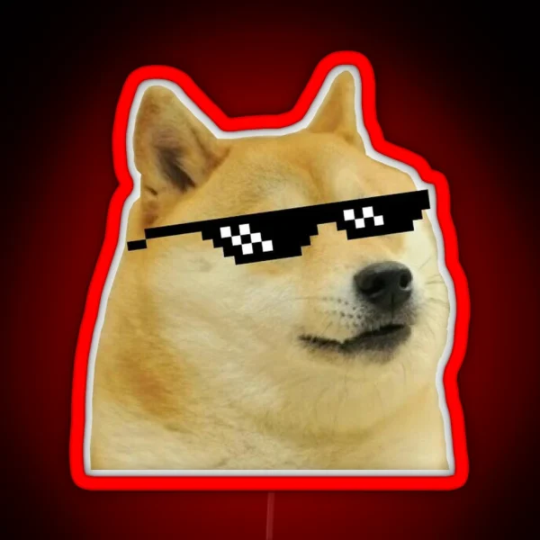 DOGE RGB Neon Sign
