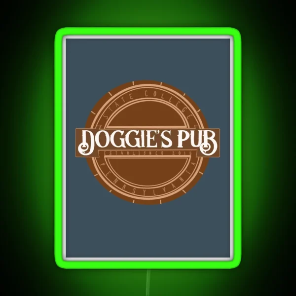 Doggie S Pub RGB Neon Sign