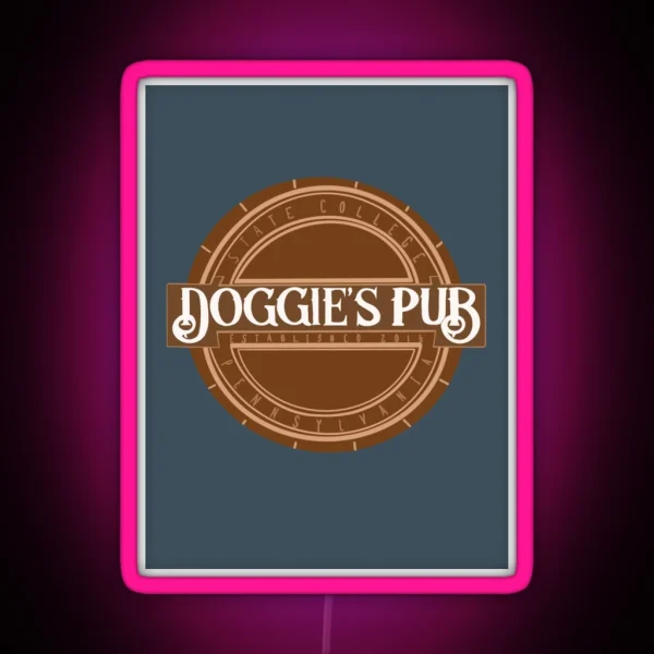 Doggie S Pub RGB Neon Sign